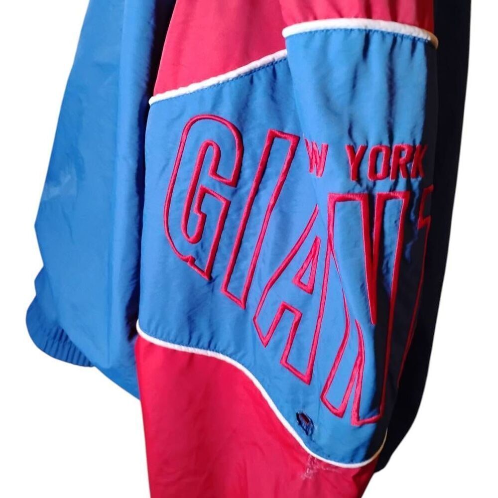 Vintage Starter NY Giants Zip In Hood Pullover Size XL - Picture 4 of 6